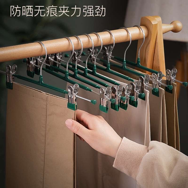 Simple Nordic style home pants clip nano seamless non-slip pants clip creative wardrobe storage pants pants rack wholesale