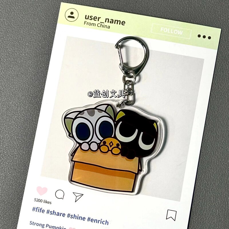 工厂直销罗小黑战记电影周边可爱亚克力谷子包包装饰挂件钥匙扣|undefined