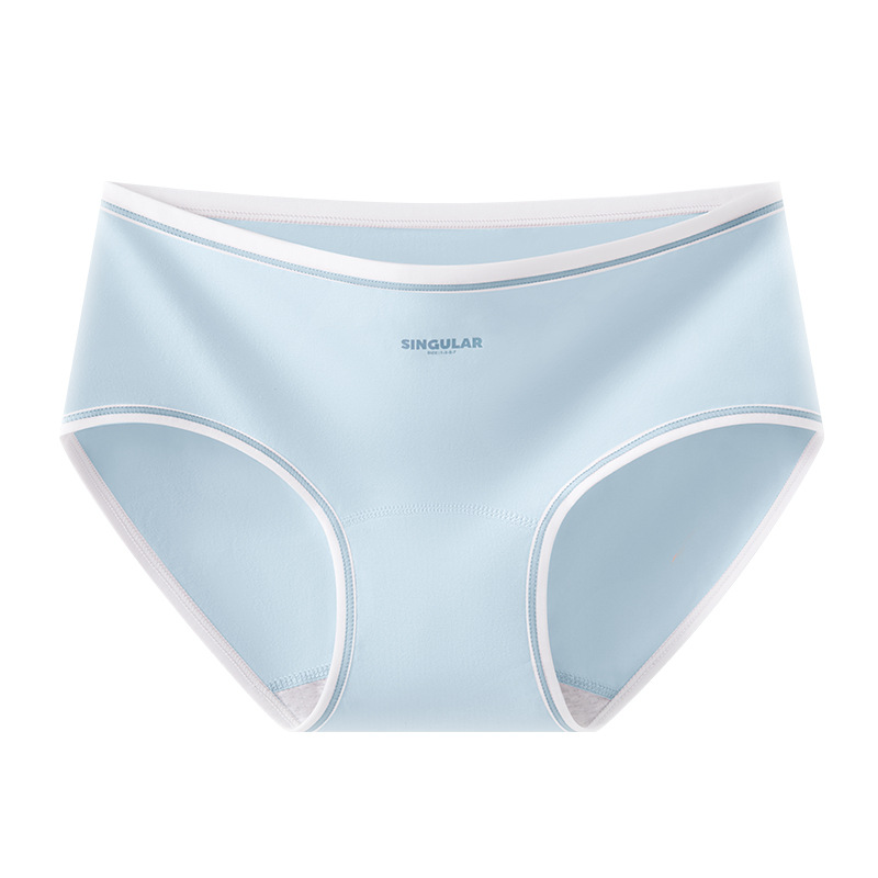 Bragas de algodón de entrepierna alargada Bragas de cintura media para niñas de algodón Clase A Bragas de entrepierna antibacterianas de grado 10A entrepierna de algodón para mujer