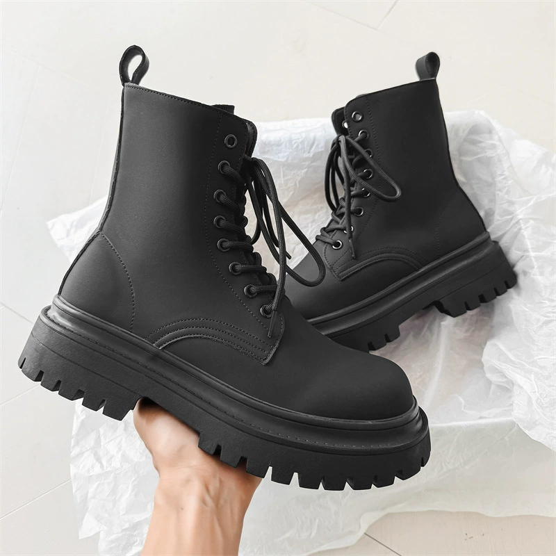 Martin сапоги мужские 2024 новые толстые сапоги с короткой подошвкой