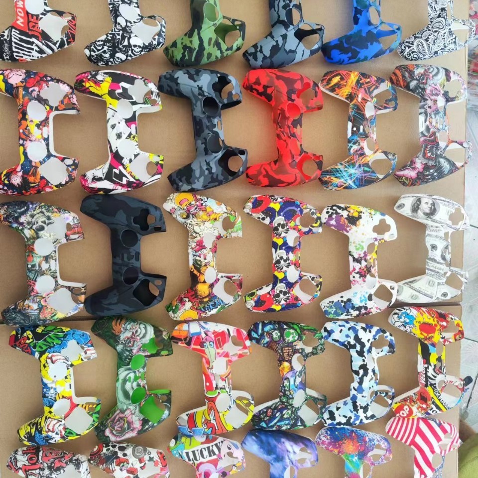 PS5 water transfer silicone handle silicone protective cover PS5 handle color silicone protective cover ps5