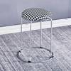 Household round stool Plastic table stool simple, fashionable high round stool square stool thickened steel band clothing leather noodle stool