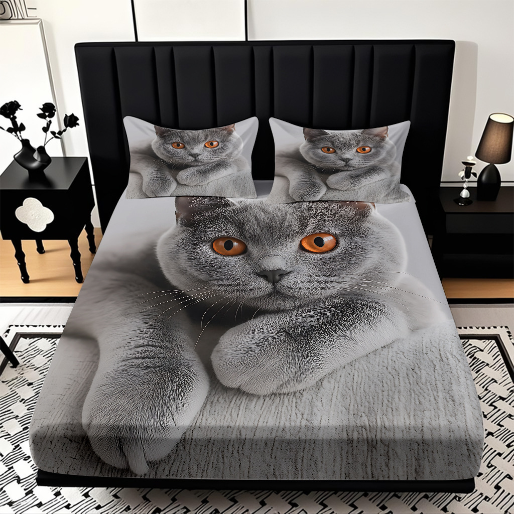 TEMU / JIT Amazon Kitty Pattern Digital Print Pro Skin Bed Kits Fabricante suministro directo transfronterizo