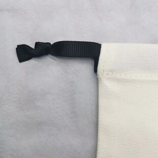 Casual and Exquisite White Canvas Drawstring Bag Jewelry Cosmetics Beauty Instrument Curling Iron Packaging Bag Can Be Printed with Logo