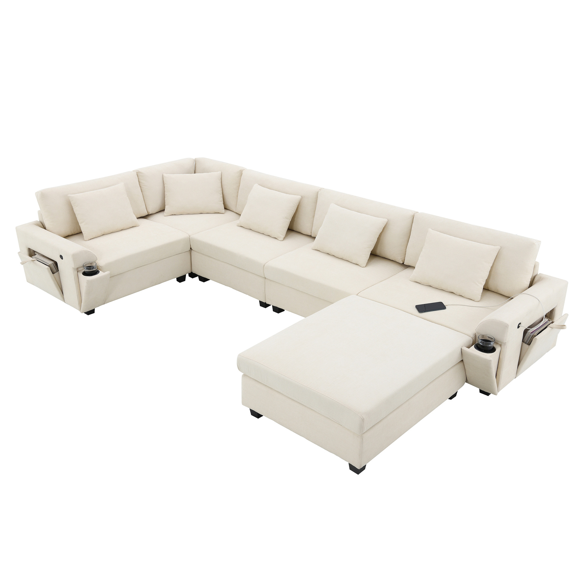 Taburete de pie de lujo ligero italiano taburete de sofá largo casero taburete de sofá de madera maciza pie de asiento taburete de sofá bloque de tofu