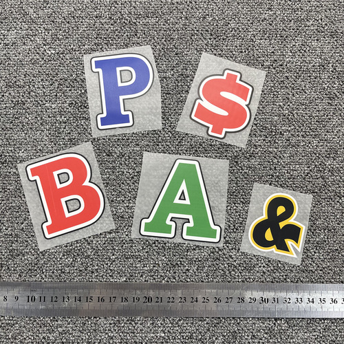 Trendy Retro Iron-on Labels Cute Fun Whimsical Creative DIY Iron-on Sticker No-sew Clothes Patches