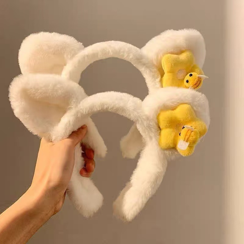Cute plush cartoon headband