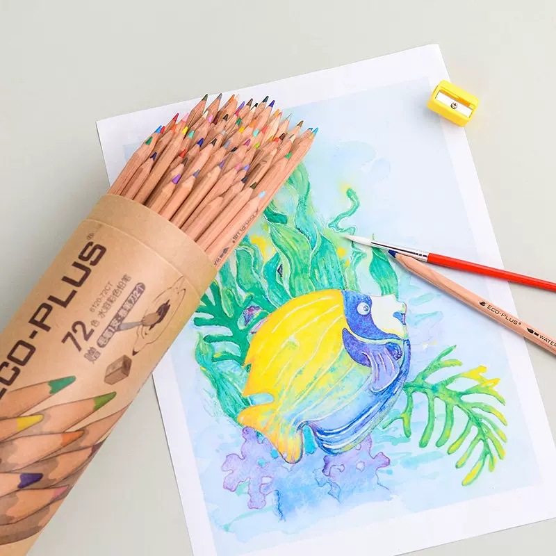 Marco 6100 registros 24 colores 36 colores 48 colores 72 colores barril color plomo relleno pintura pintado a mano lápiz de color principiante