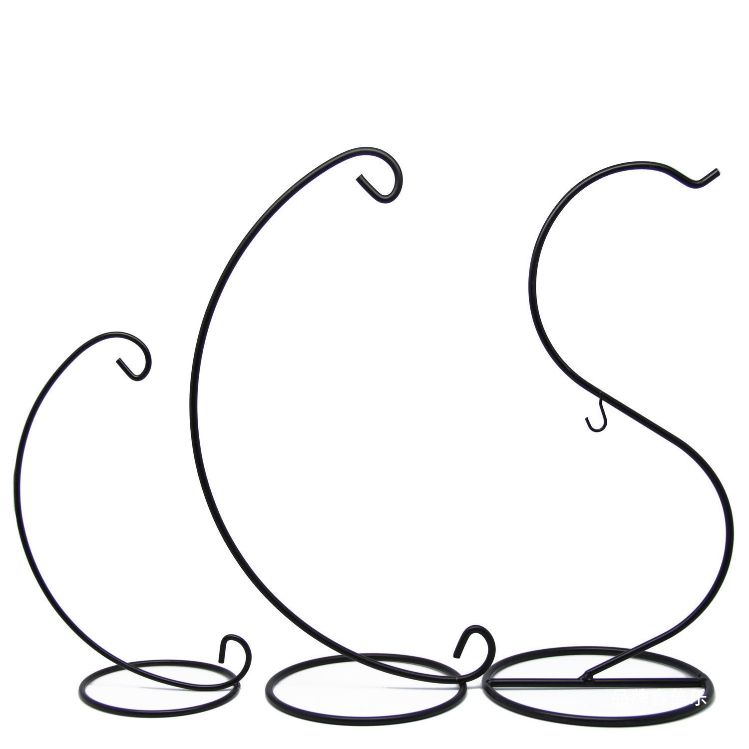 心形花架 S形半圆支架 月光型铁架玻璃瓶吊架微景观玻璃瓶铁萍润