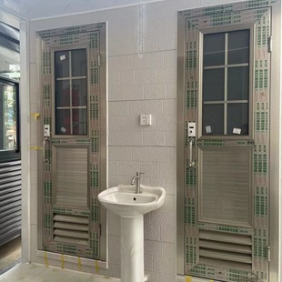 Yier outdoor scenic spot construction site metal carved plate mobile toilet double squat toilet style various manufacturers now