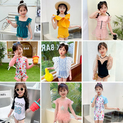 Children's swimsuit for girls, one-piece stylish swimwear for younger children, 2023 new version, Korean style, cute swimming suit for children popular on the internet