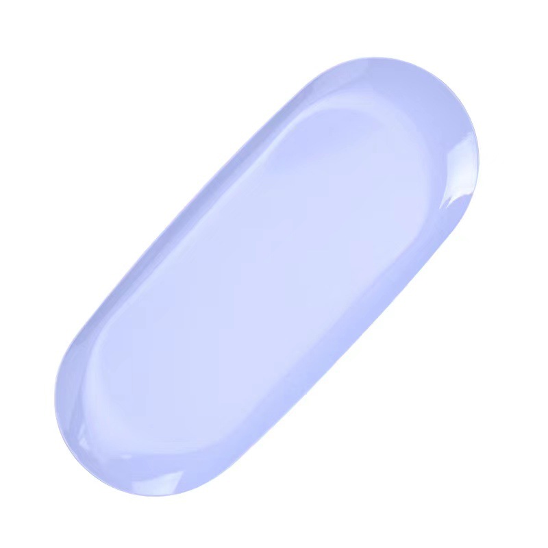 Bandeja Oval-púrpura romántico