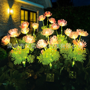 Solar outdoor lamp courtyard decoration garden lamp waterproof lawn lamp other side flower lamp atmosphere lamp ground plug landscape lamp