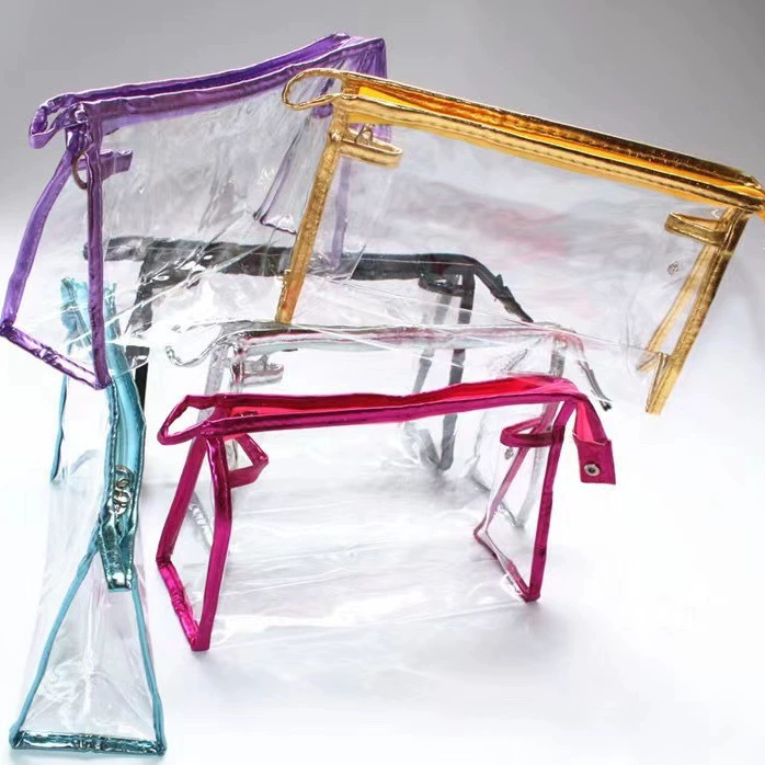 Удобный ПВХ портативный водонепроницаемый путешествия Прозрачная косметическая сумка Складная мойка сумка для хранения большой емкости