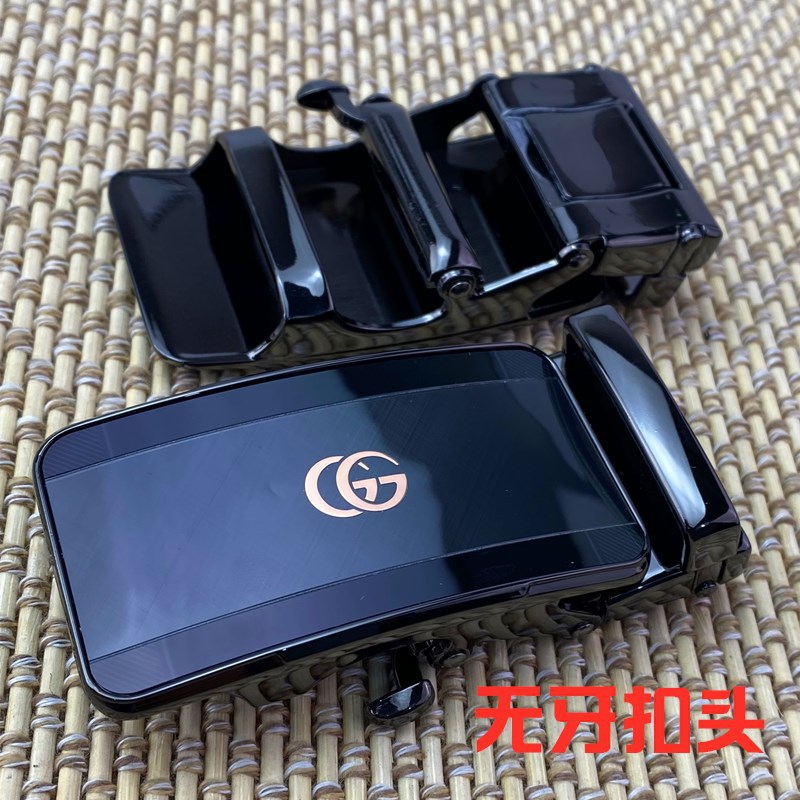 Los hombres sin dientes hebilla automática cinturón hebilla pantalones cabeza agujero-libre desdentado aleación cinturón cabeza llave sin dientes hebilla Nuevo