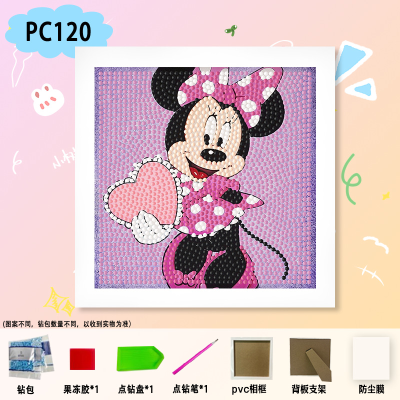 Nueva pintura de diamantes Nezha para niños hechos a mano bricolaje dibujos animados Sanrio pegatinas de mampostería juguetes de diamantes adhesivos para niñas