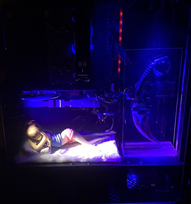 OD59批發電腦機箱led小射燈主機顯卡光污染手辦裝飾七彩呼吸氛圍1