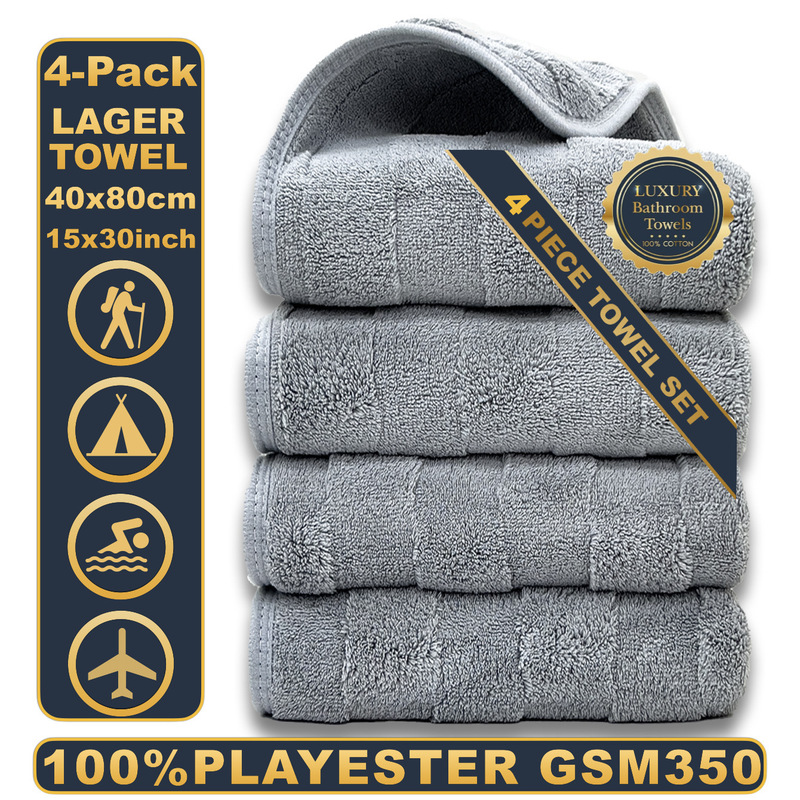 Cross-Border Finely Woven Coral Velvet 4-Piece Set Cross-Border Best-Selling Bath Towel Absorbent and Soft Wholesale Cross-Border Towel