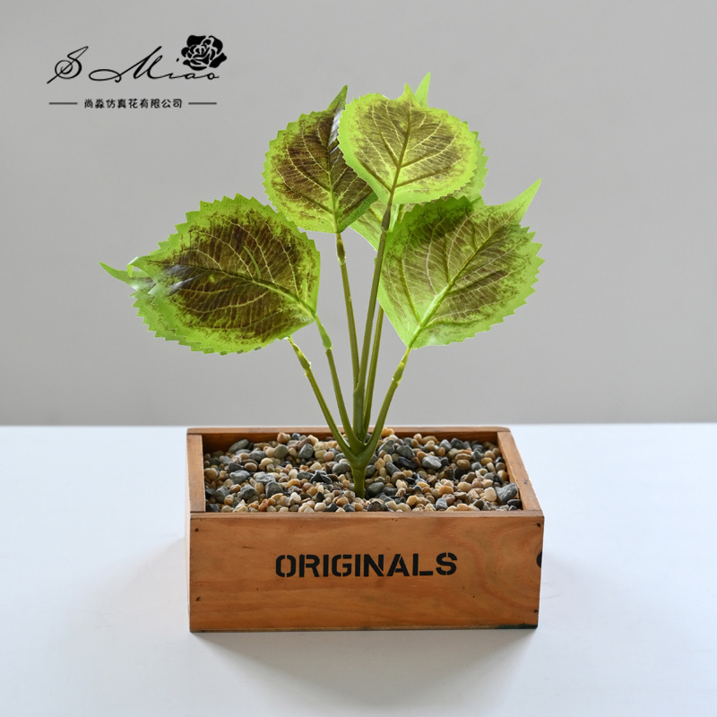 Flor artificial planta verde colgante cesta tortuga hoja pequeño bonsai flor artificial interior decoración creativa maceta artificial