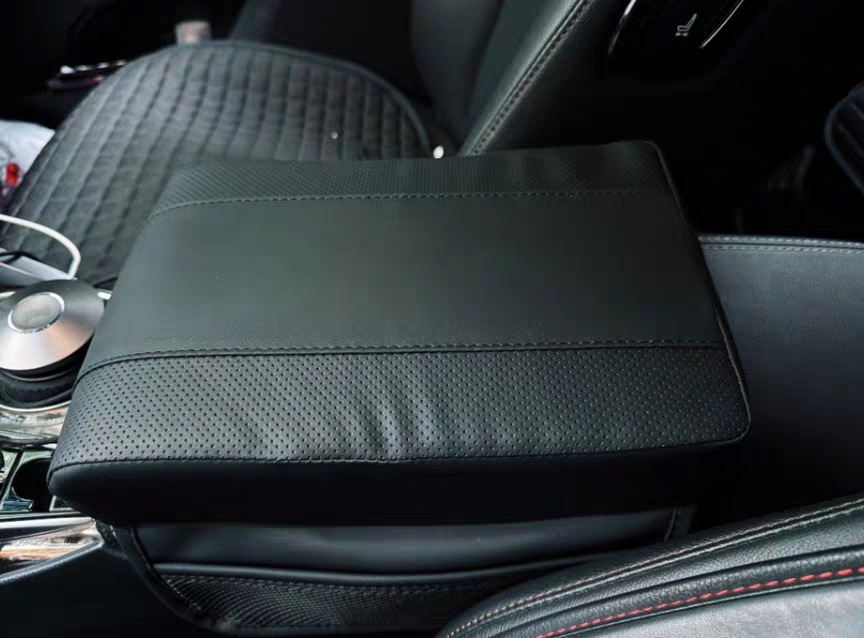 Car Armrest Box Memory Sponge Booster Pad Plus Storage Bag Car Armrest Pad Bag Interior Modification for All Seasons