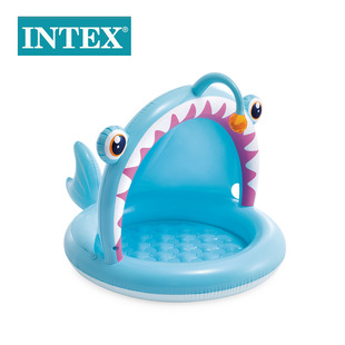Intex58419 Lantern Fish Baby Pool Baby Inflatable Pool Sunshade Bath Tub Children's Ocean Ball Pool