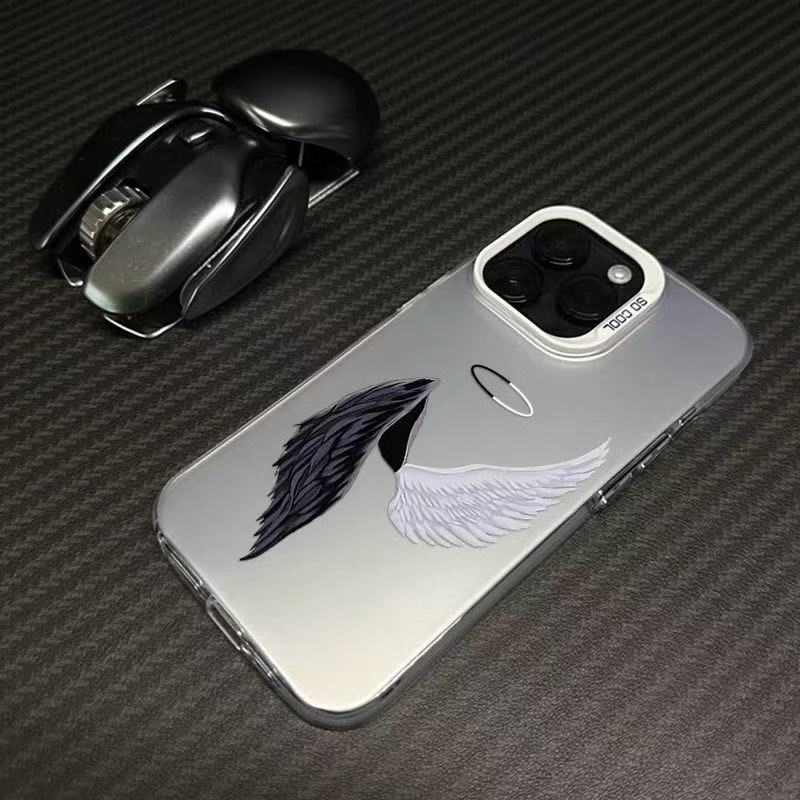 Nuevas alas de ángel para iPhone 16 funda para teléfono móvil Apple 15promax/14 anti-caída 13pro12 Europa y América