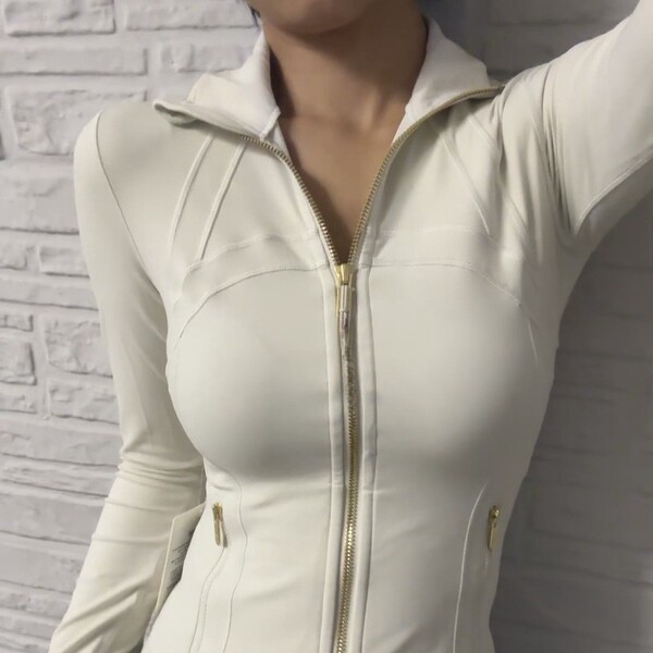 Sports yoga clothing with zipper