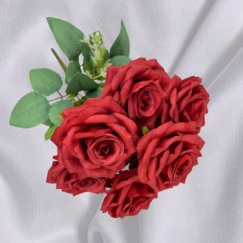 Flor artificial 7 cabeza Austin Rosa peonía flor boda apoyos Rosa artesanía flor falsa al por mayor