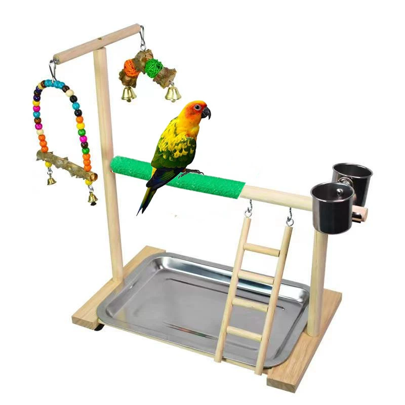 Большой и средний попугай развлечение Интерактивная подставка качели лестница матовая подставка палка перец деревянная подставка палка подставка для птиц