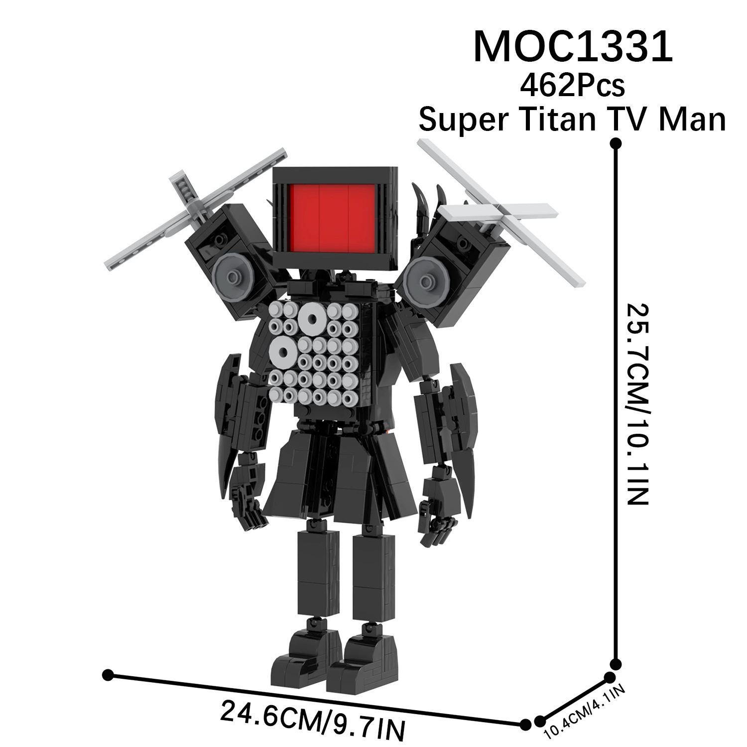 MOC игра SKIBIDI Туалет Туалет мониторинг человек НЛО совместимо с LEGO собранные блоки игрушки