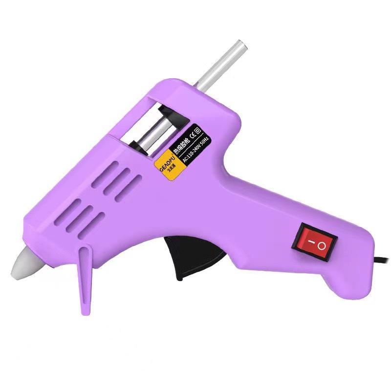 DIY20W pistola de pegamento de fusión en caliente hecha a mano macaron color pistola de pegamento