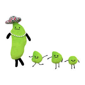 新款Edamame Family Plush Secret Staycation 秘密度假豌豆公仔