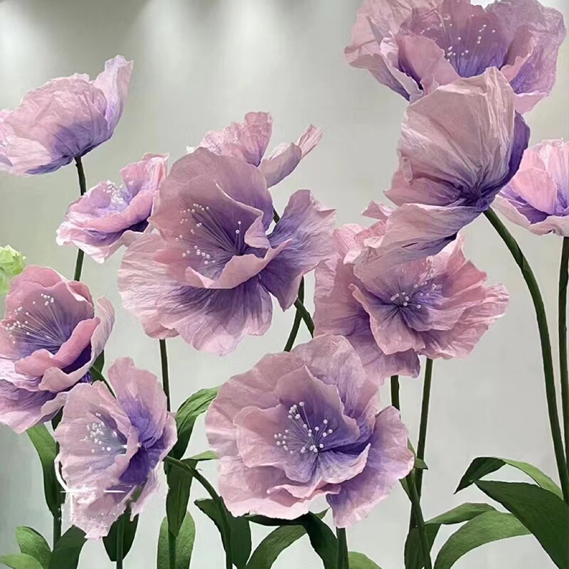 New Purple Hand-Rolled Paper Flower Set, Large Handmade Artificial Flower Combination, Shopping Mall Display Props, Paper Art Flower Finished Product New Purple Hand-Rolled Paper Flower Set, Large Handmade Artificial Flower Combination, Shopping Mall Display Props, Paper Art Flower Finished Product