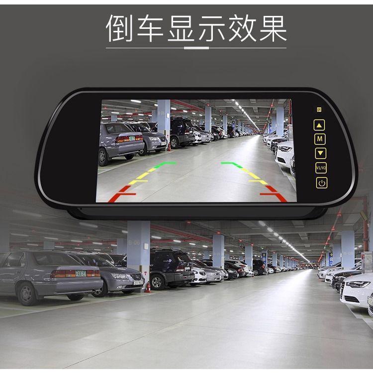 Truck reversing image display 7inch CCD rearview mirror high-definition camera with aviation connector standard 15m cable set
