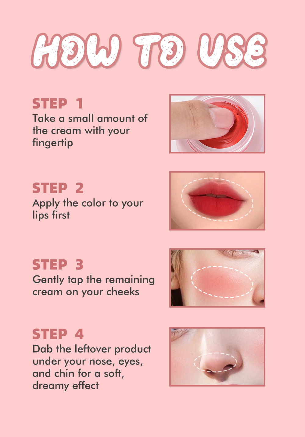 YOUNG VISION 6-color Mousse Blush Clay Nude Natural and Delicate Color Display matte Velvet Blush undefined