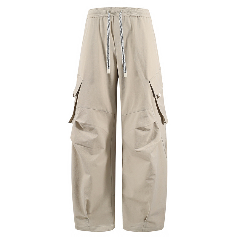2026 Spring and Autumn Casual Sports Style Plus Size Men's Straight Cool Work Pants Loose Breathable Versatile Cross-Border Long Pants