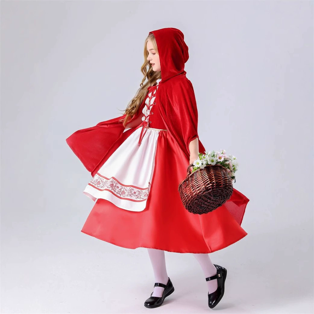 Красная Шапочка, детское платье, костюм, плащ-тренч, хэллоуин, детская одежда, косплей
