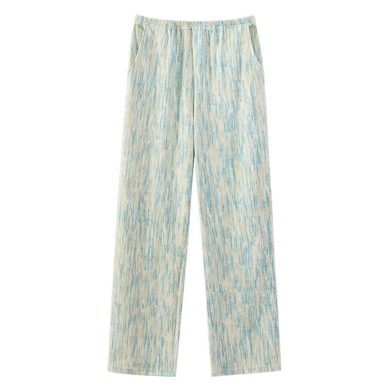 Pantalones de pijama de tamaño grande, pantalones de invierno y otoño, pantalones cálidos de terciopelo, texturas de terciopelo, pantalones caseros para mujeres, primavera y otoño