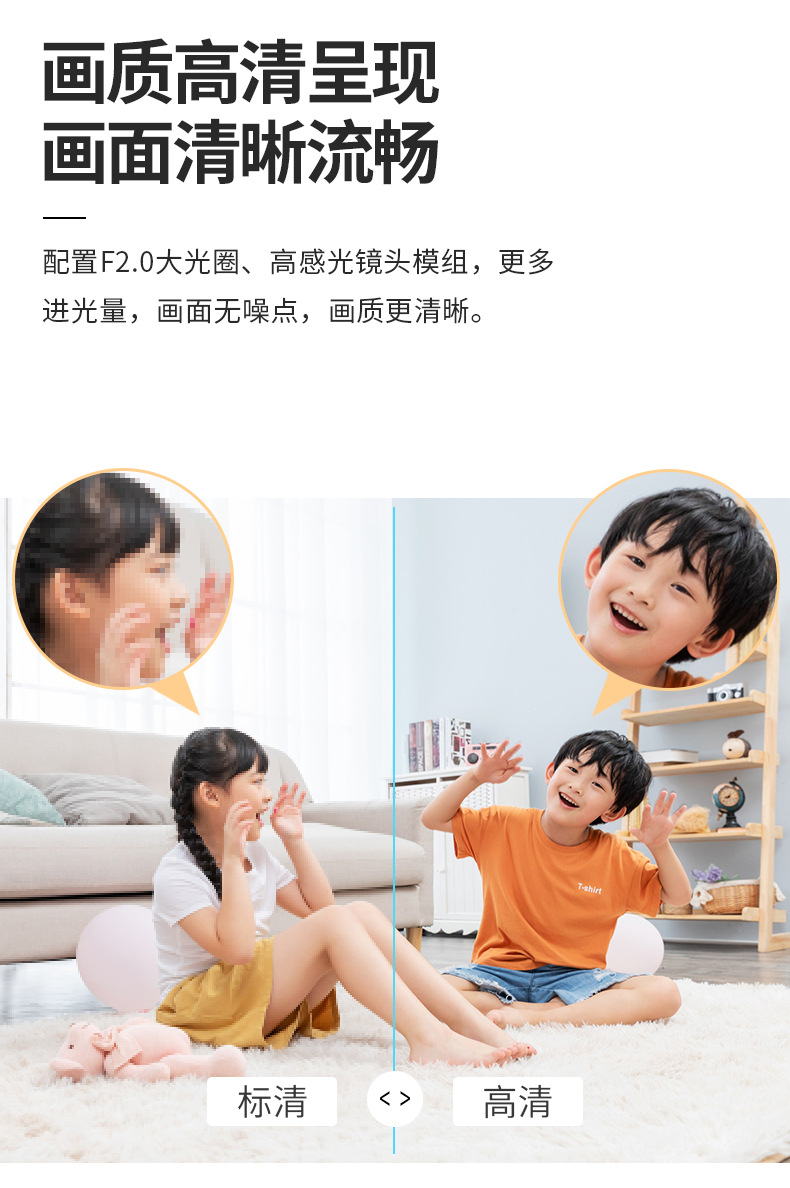 高清双画面监控摄像头