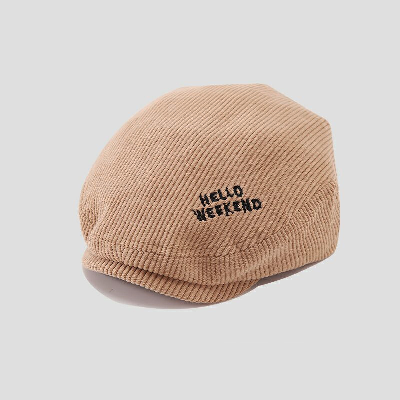 Sombreros para bebés para niños y niñas, boinas de vello de invierno y otoño versátiles para niños casuales avanzando gorras de lengua de pato