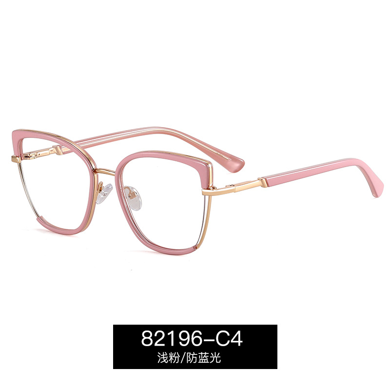 82196 Europa y América TR90 moda degradada marco de gafas ultraligeras marco de gafas de estiramiento facial gafas anti-luz azul gafas de mujer