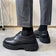 休闲皮鞋男款痞帅年轻人韩版潮流帅气商务正装上班职业结婚新郎鞋