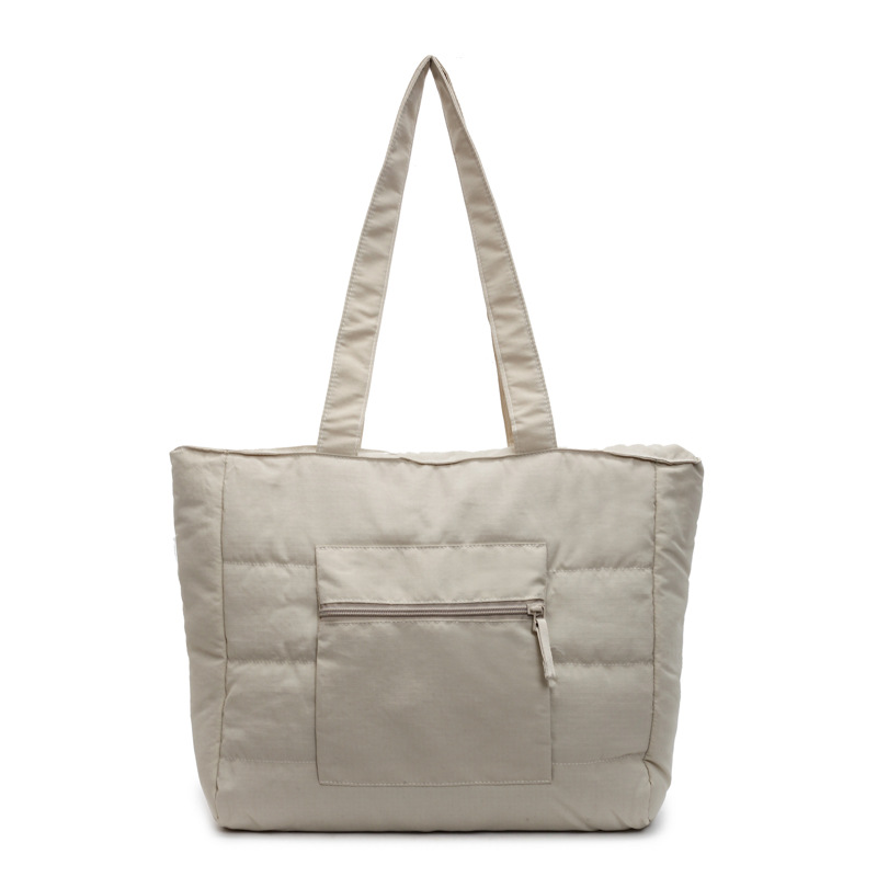 Bolso Tote de Nylon para Mujer con Cremallera para Estudiantes y Uso Diario