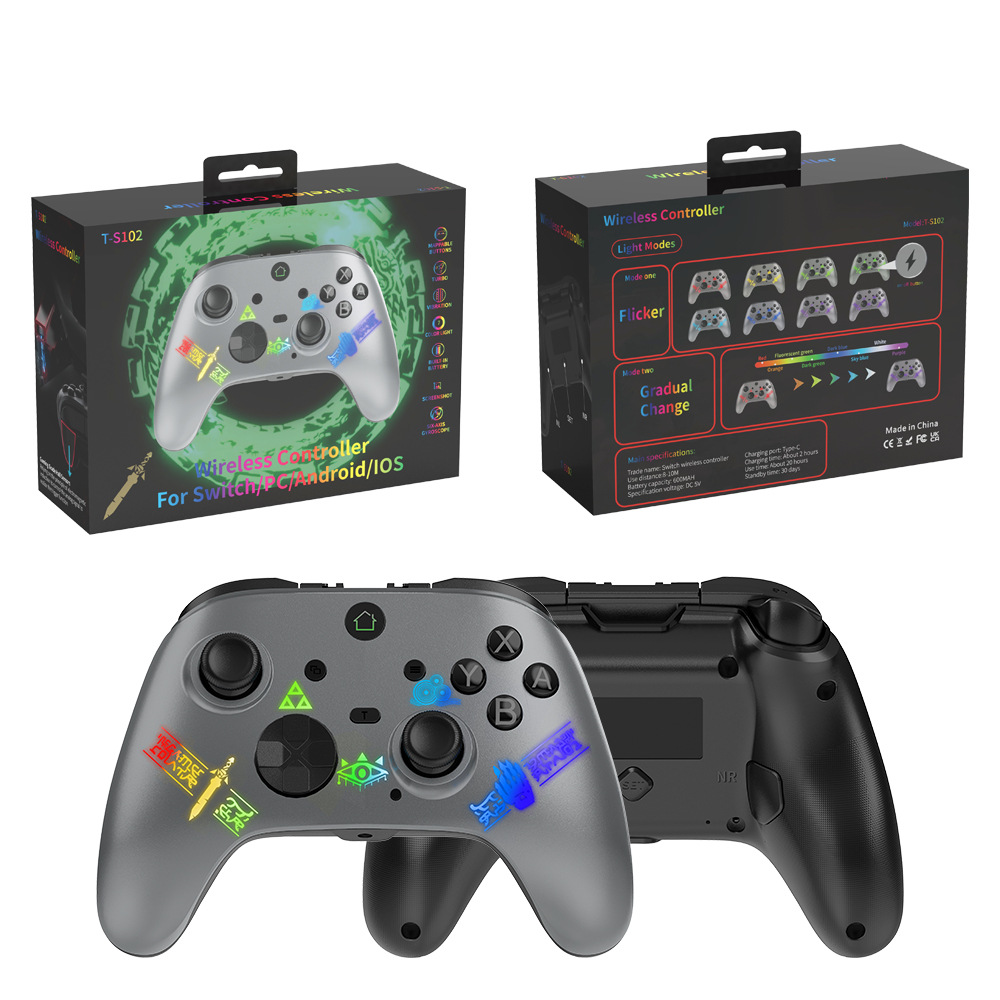 Transfronterizo De La Venta caliente multifuncional Bluetooth GamePad compatible con N-SWITCH Pingguo IOS Android PC360 STEAM