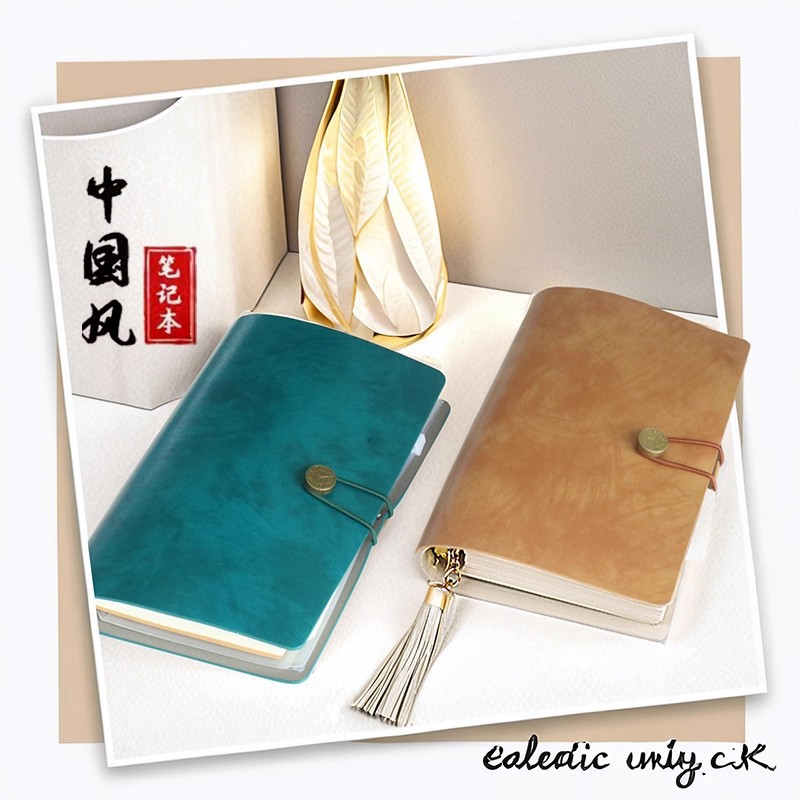 Cuaderno de bolsillo a6 logotipo de negocios retro cuaderno de notas cuaderno de mano diario desmontable