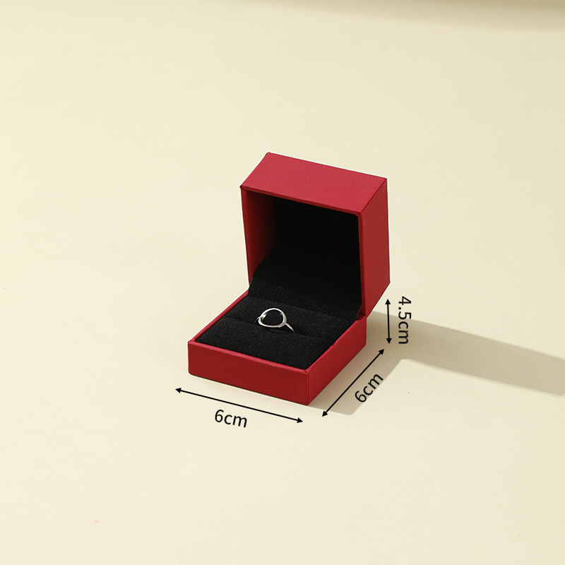 Spot caja de embalaje de joyería de ángulo recto propuesta de matrimonio anillo de confesión embalaje de anillo de diamantes caja de joyería caja de tapa de alta gama