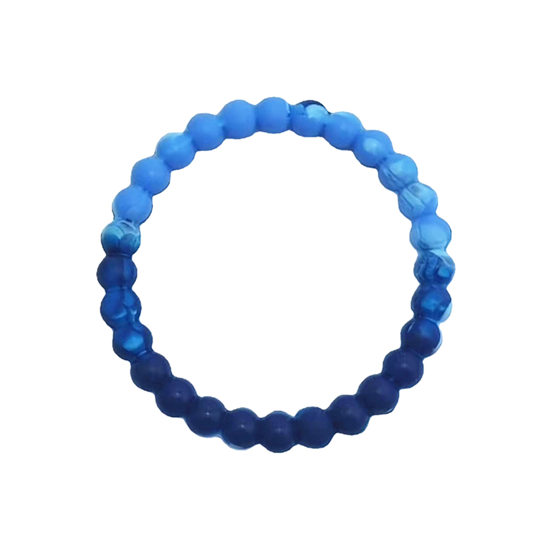 Fabricante mayorista de pulseras de cuentas de silicona, joyería versátil transparente de colores mixtos para parejas, pulseras de cuentas, un imprescindible para parejas.