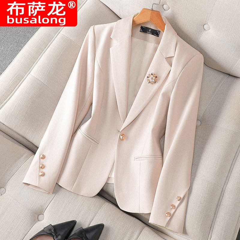 New Busalong Women's Long-Sleeved Professional Blazer, Formal Wear, Workwear 8603