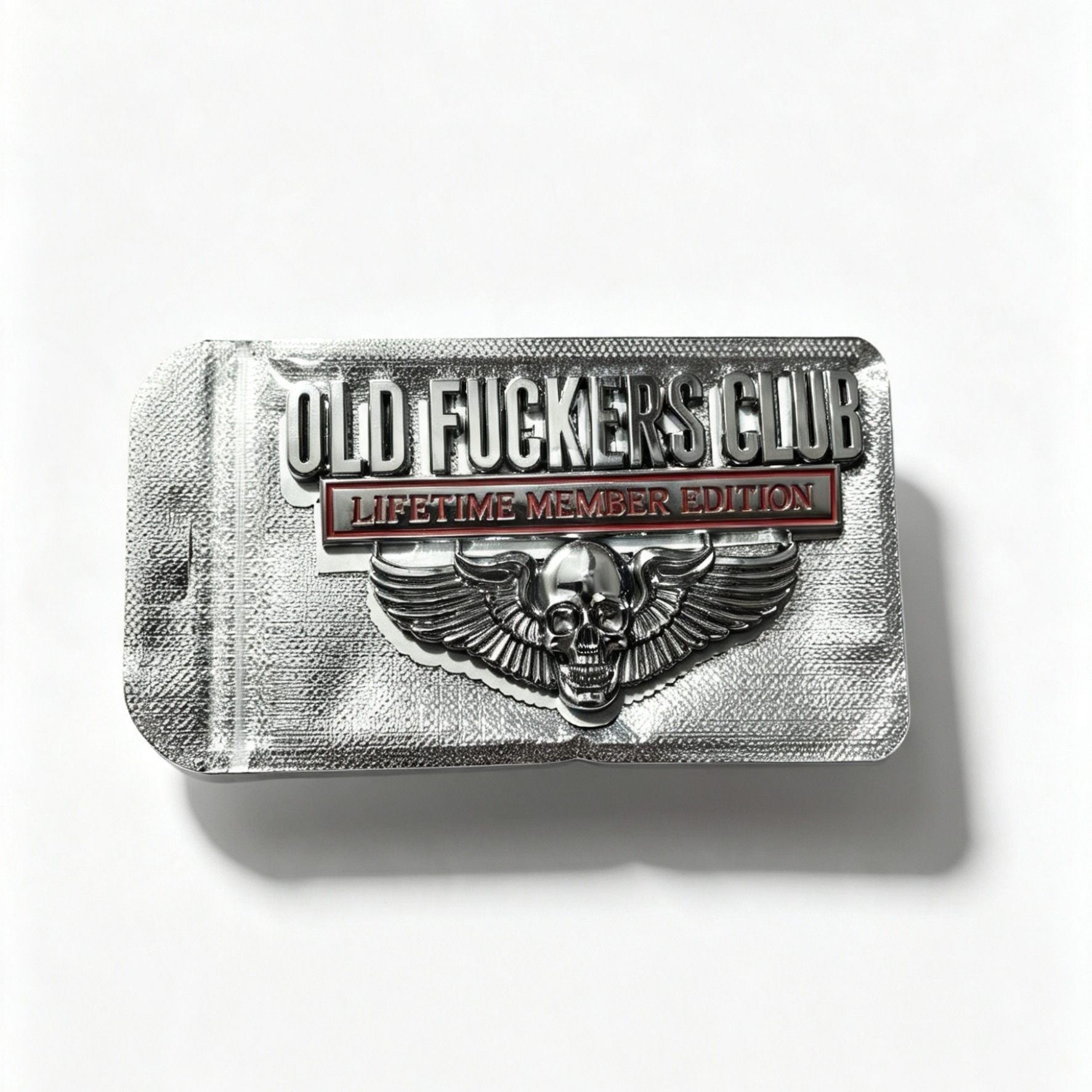 Manufacturer wholesale cross-border new popular product oldfuckersclub skull zinc alloy metal modified car body sticker