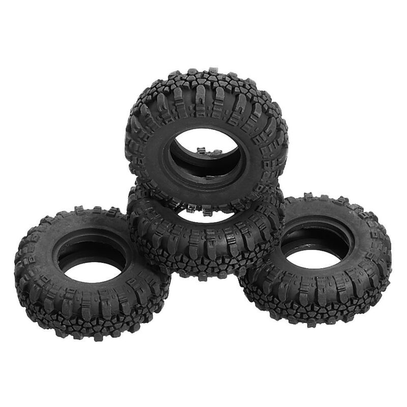4 PCs plastic tires wholesale for longxiangxing 136240 V2 1/24 2.4G vehicle RC rock crawler parts